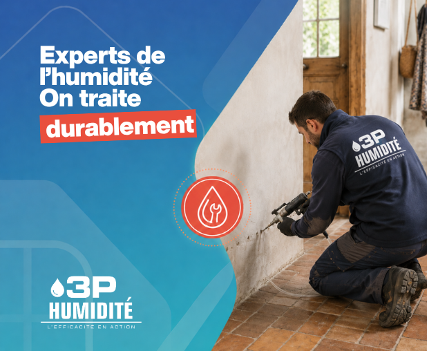 Solutions 3P pour traiter durablement l’humidité dans une maison